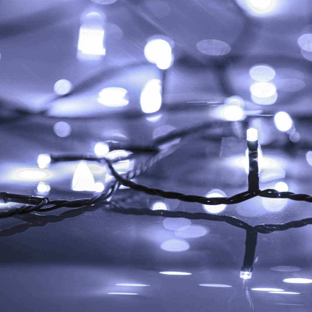 Girlianda, 1000 LED, vid./lauk., IP44, 100m, šalt. baltos sp.