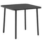 Sodo stalas, tamsiai pilkas, 80x80x72cm, plienas