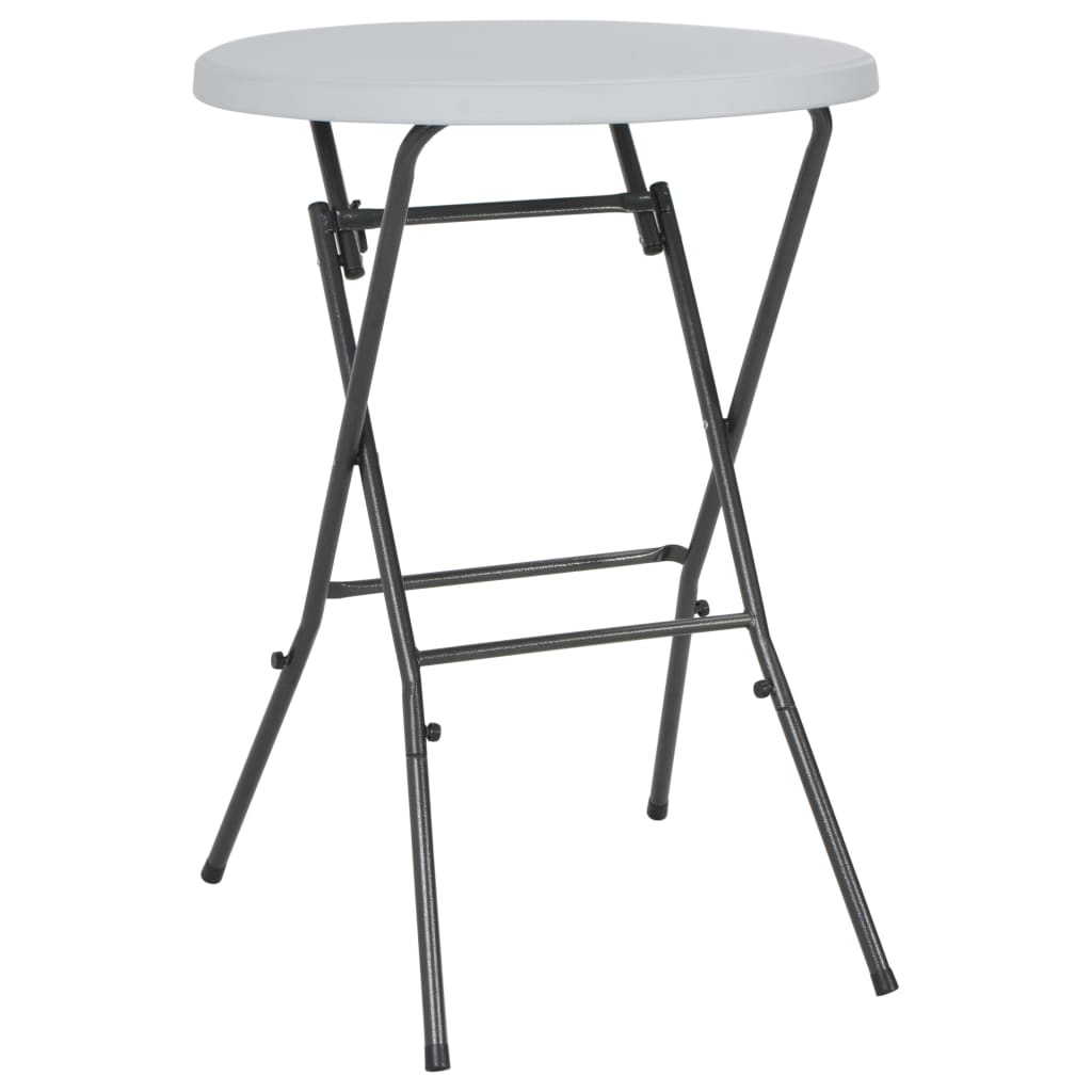 Sulankstomas baro stalas, baltas, 80x110cm, HDPE