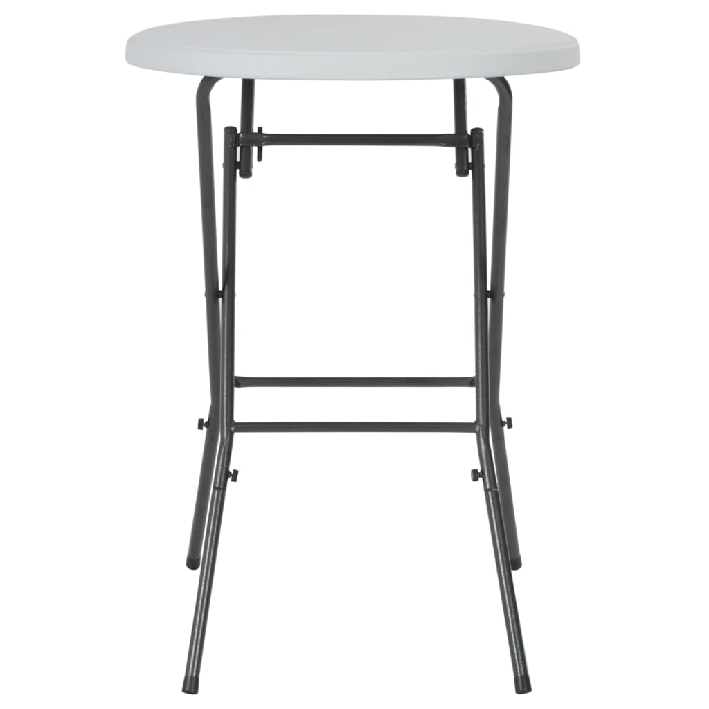 Sulankstomas baro stalas, baltas, 80x110cm, HDPE