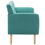 Trivietė sofa, audinio apmušalas, 172x70x82cm, žalia