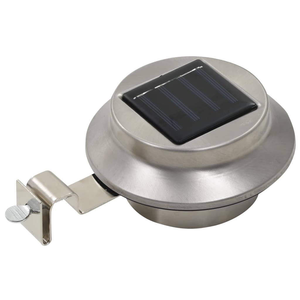 Saulės energija įkraunami lauko LED šviestuvai, 6vnt., 12cm