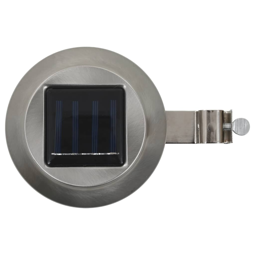 Saulės energija įkraunami lauko LED šviestuvai, 6vnt., 12cm