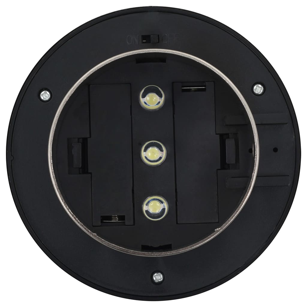 vidaXL Saulės energija įkraunami lauko LED šviestuvai, 6vnt., 12cm