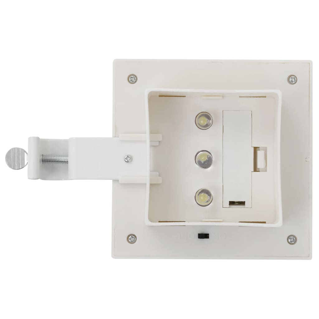Saulės energija įkraunami lauko LED šviestuvai, 6vnt., 12cm