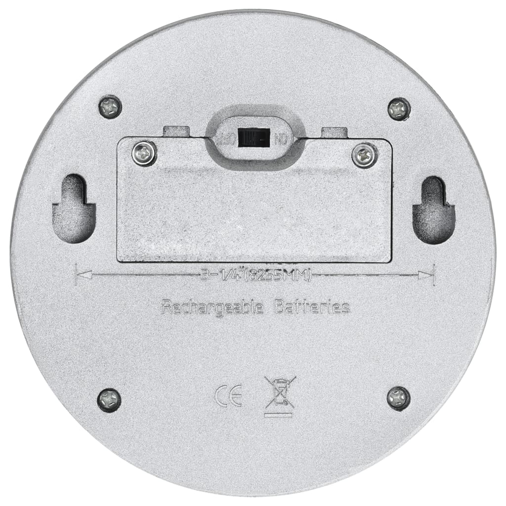 vidaXL Saulės energija įkraunami lauko LED šviestuvai, 12vnt., sidabro