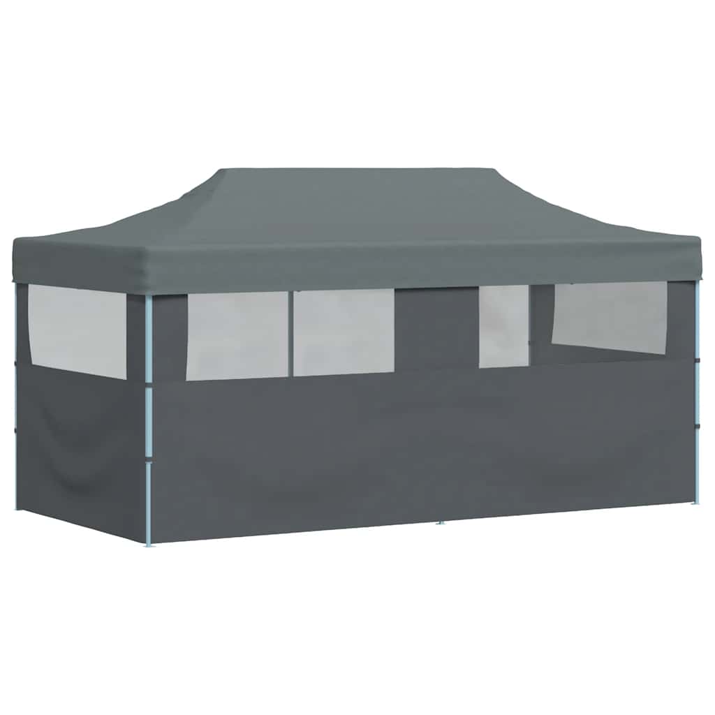 Išskleidžiama proginė palapinė, antracito spalva, 3x6m