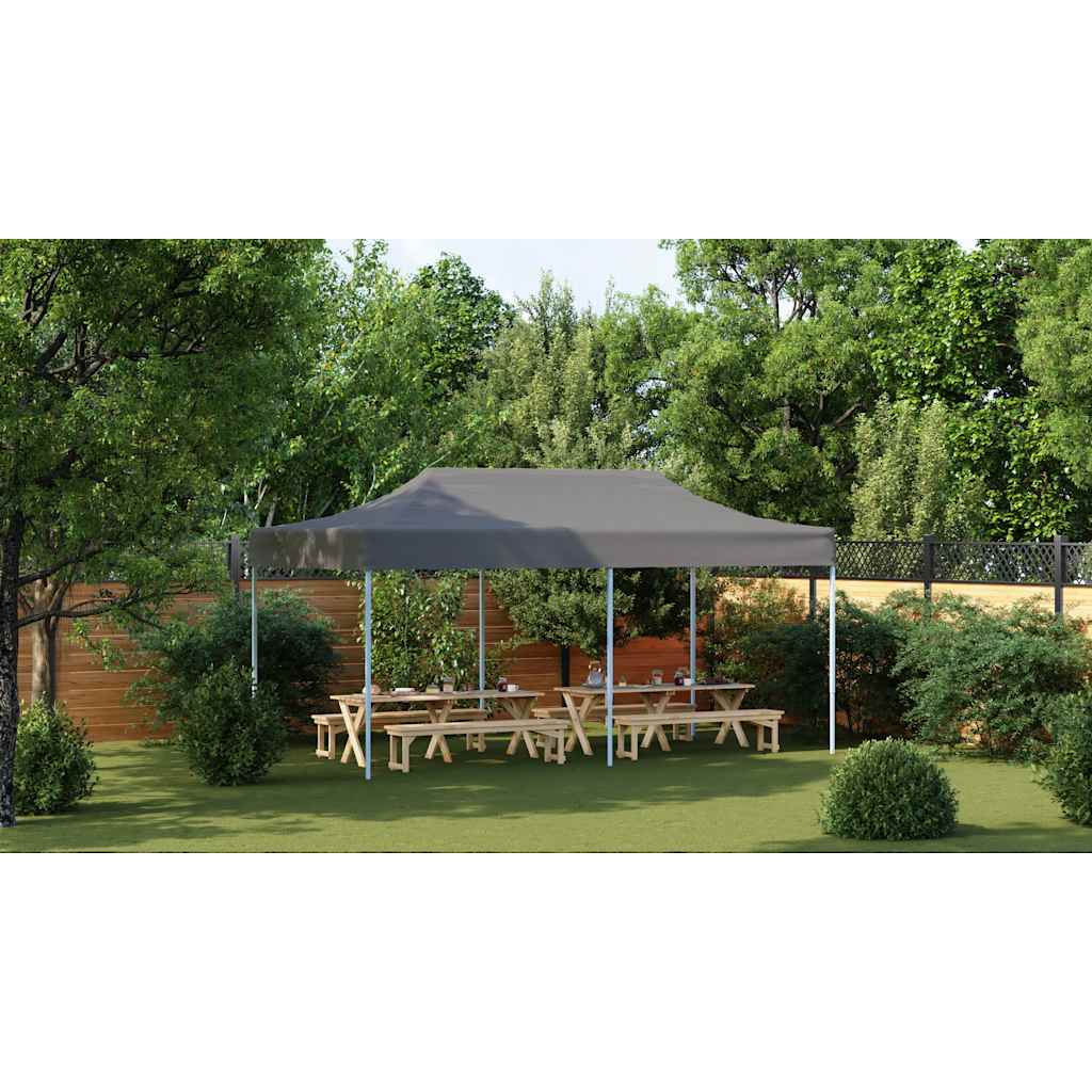 Prie sienos montuojama pavėsinė, taupe spalvos, 4x3x2,5m