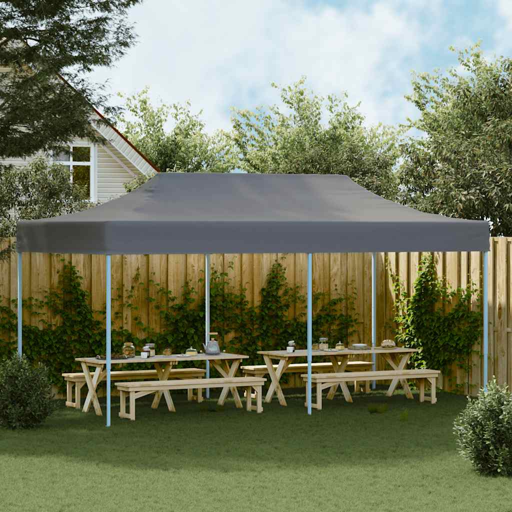 Prie sienos montuojama pavėsinė, taupe spalvos, 4x3x2,5m
