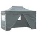 Pavėsinė, antracito spalvos, 2,98x5,3x2,59m, 160g/m²