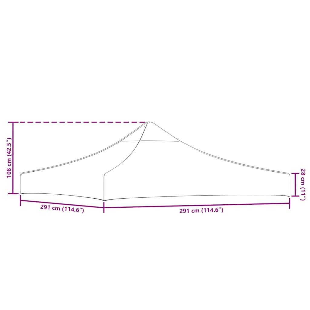 Proginė palapinė, antracito sp., 3x3 m