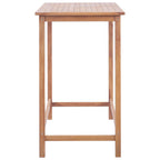 Sodo baro stalas, 120x65x110cm, tikmedžio medienos masyvas