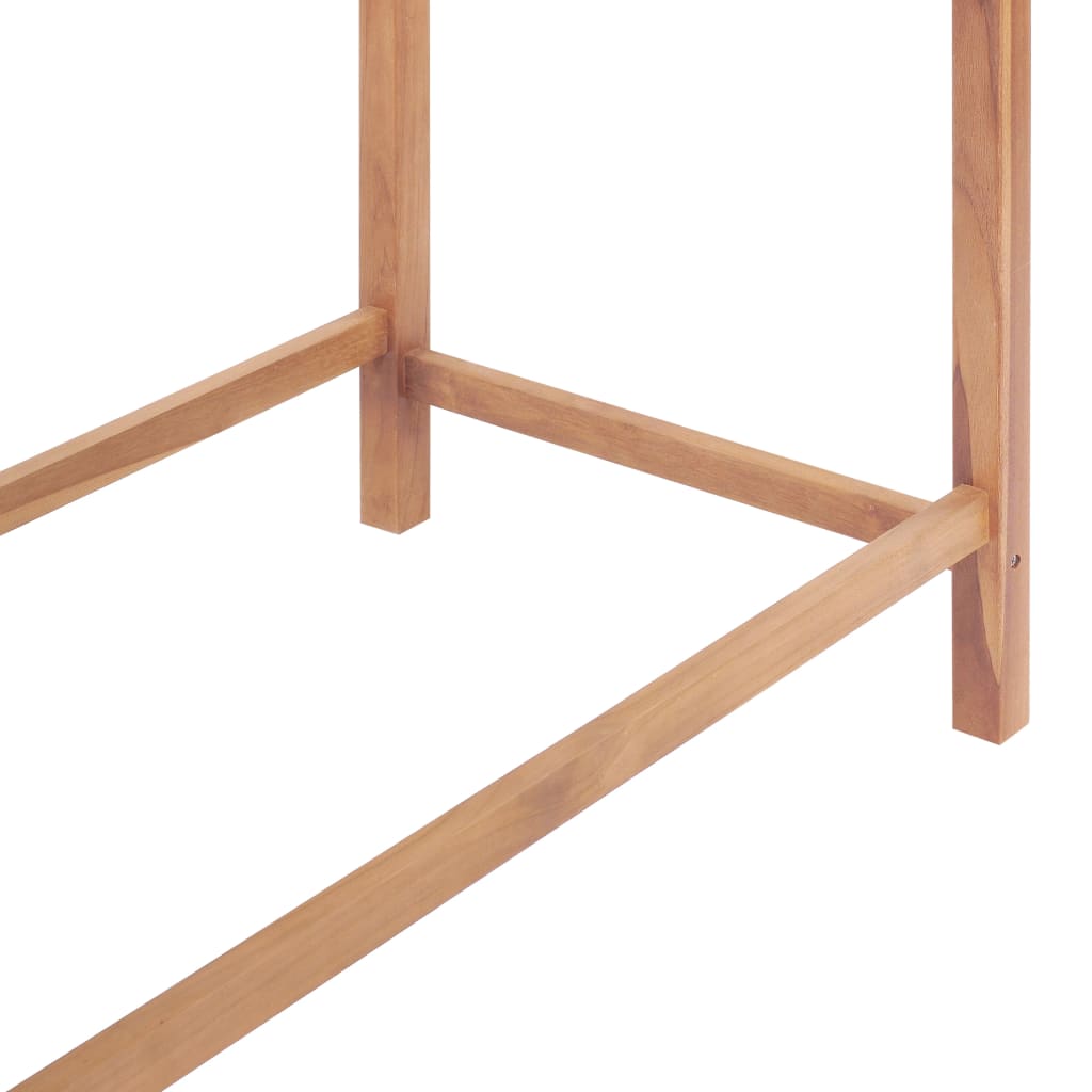 Sodo baro stalas, 120x65x110cm, tikmedžio medienos masyvas