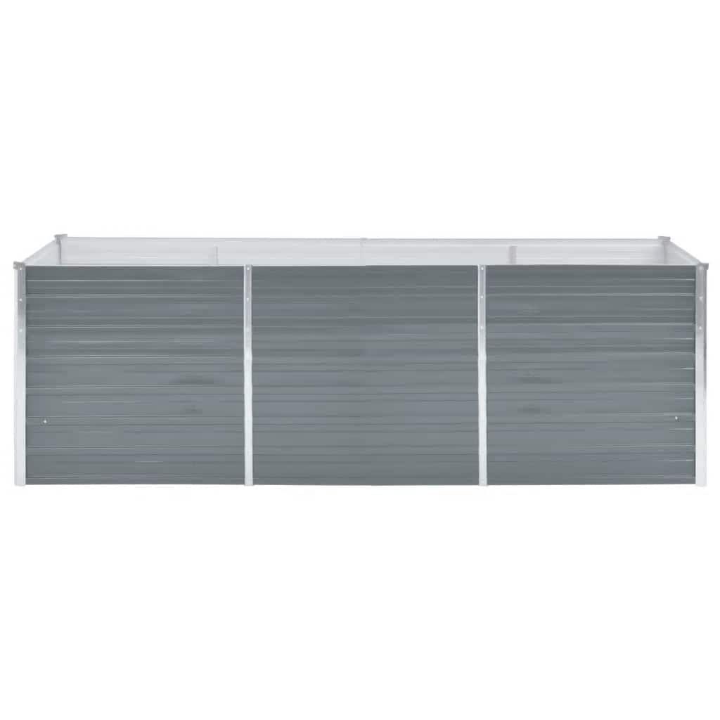 Lovelis, pilkas, galvanizuotas plienas, 240x80x77cm