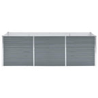 Lovelis, pilkas, galvanizuotas plienas, 240x80x77cm