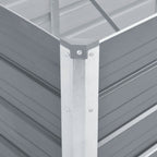 Lovelis, pilkas, galvanizuotas plienas, 240x80x77cm
