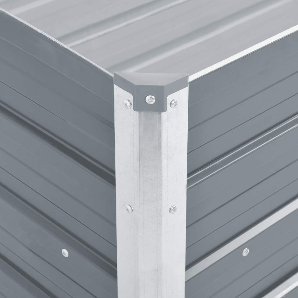 Lovelis, pilkas, galvanizuotas plienas, 100x40x45cm
