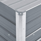 Lovelis, pilkas, galvanizuotas plienas, 100x40x45cm