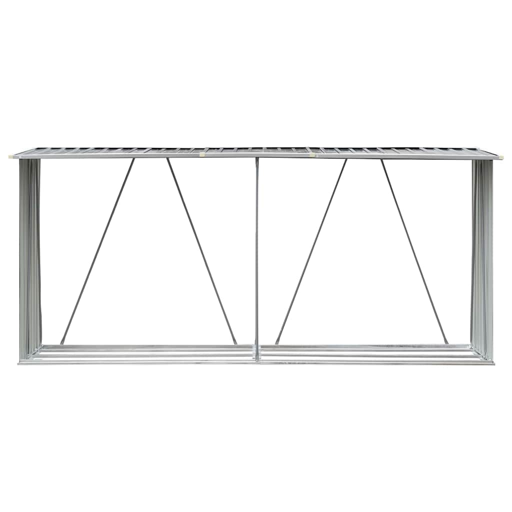 Sodo malkinė, galvanizuotas plienas, 330x84x152cm, pilka