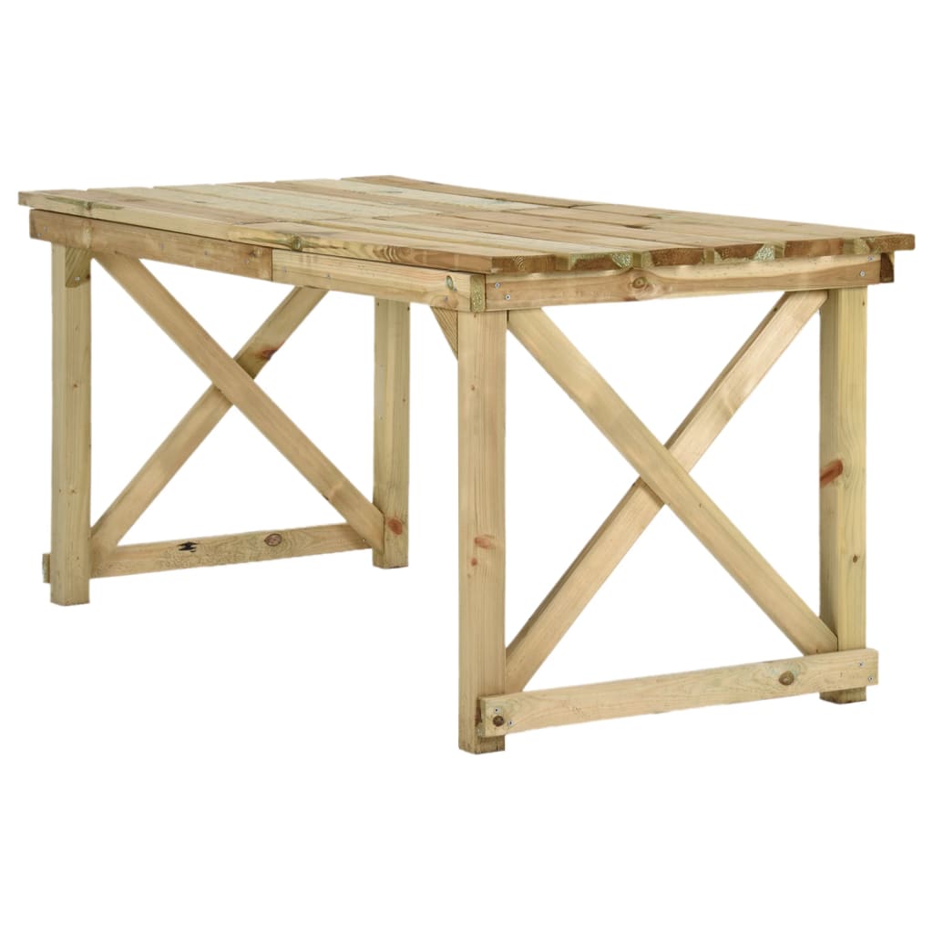 Sodo stalas, 160x79x75cm, mediena