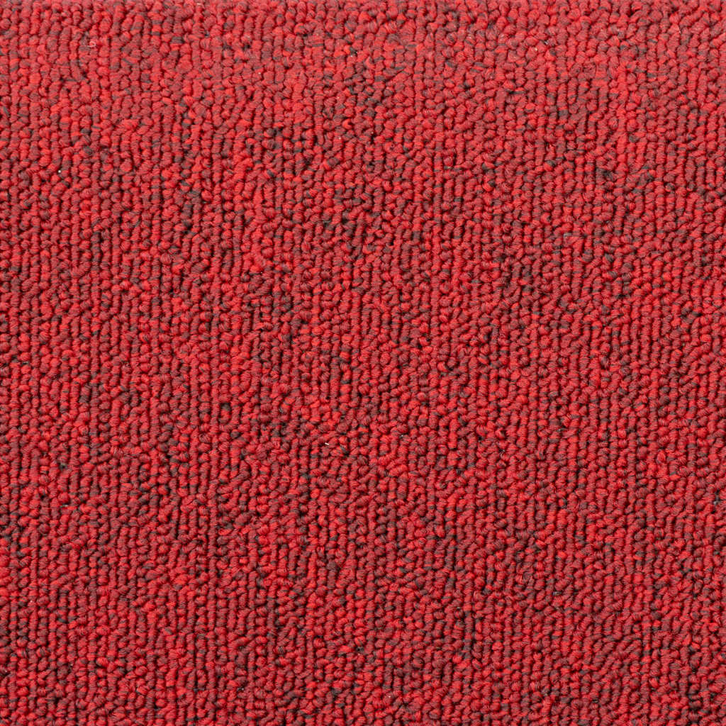 Laiptų kilimėliai, 15 vnt., 65x24x4 cm, raudonos spalvos, pusapvaliai, dideli