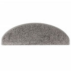 Laiptų kilimėliai, 15 vnt., pilki, 65x21x4 cm, dideli, pusapvaliai