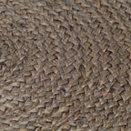 Kilimas, pilkas, 150cm, džiutas, apvalus, rankų darbo