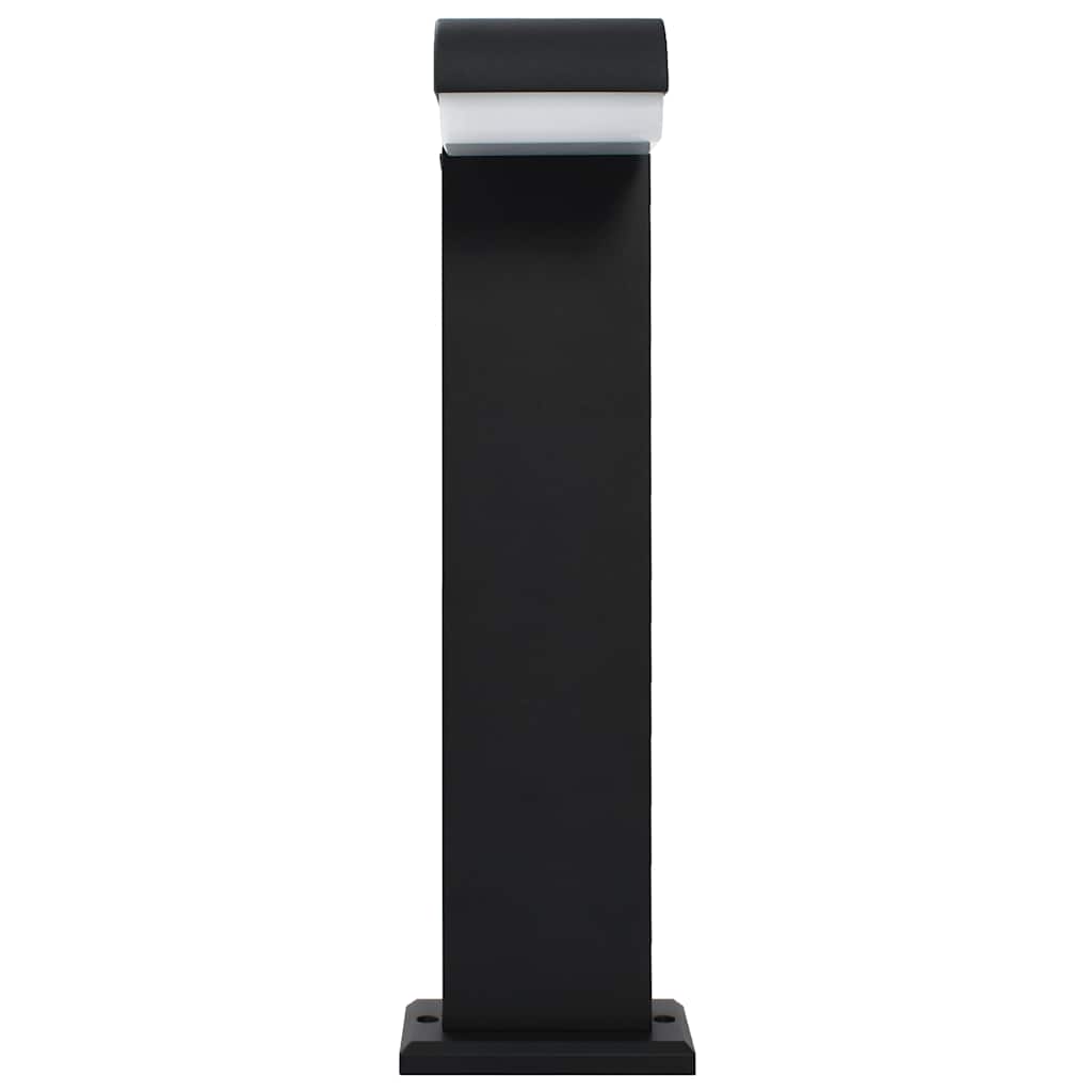 vidaXL Lauko LED šviestuvas, juodos sp., 9W, ovalo formos