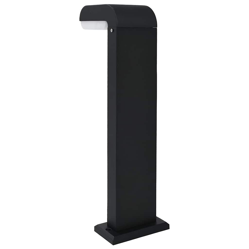 vidaXL Lauko LED šviestuvas, juodos sp., 9W, ovalo formos