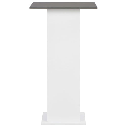 Baro stalas, baltas ir antracito, 60x60x110cm