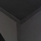 Baro stalas su judinama lentyna, juodas, 138x39x110cm