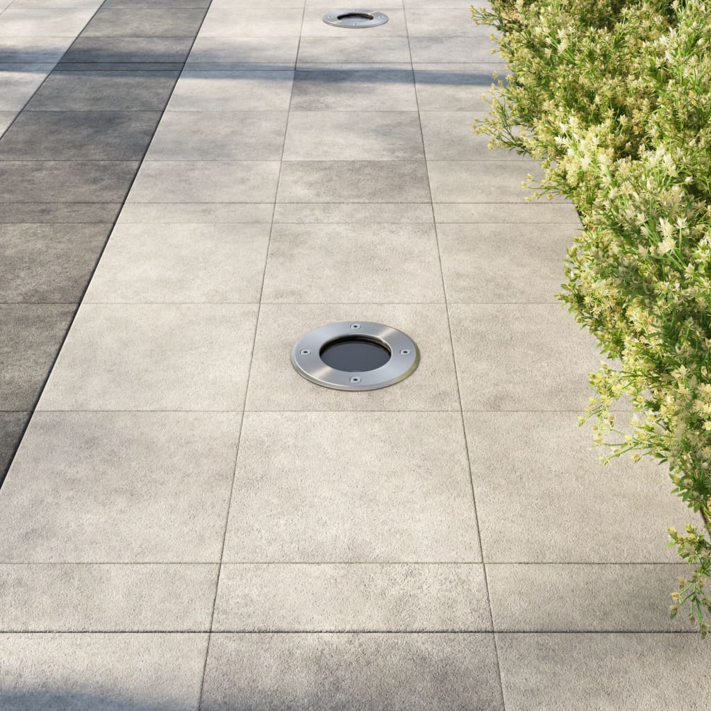 Įmontuojami lauko šviestuvai, 3 vnt., apvalūs 