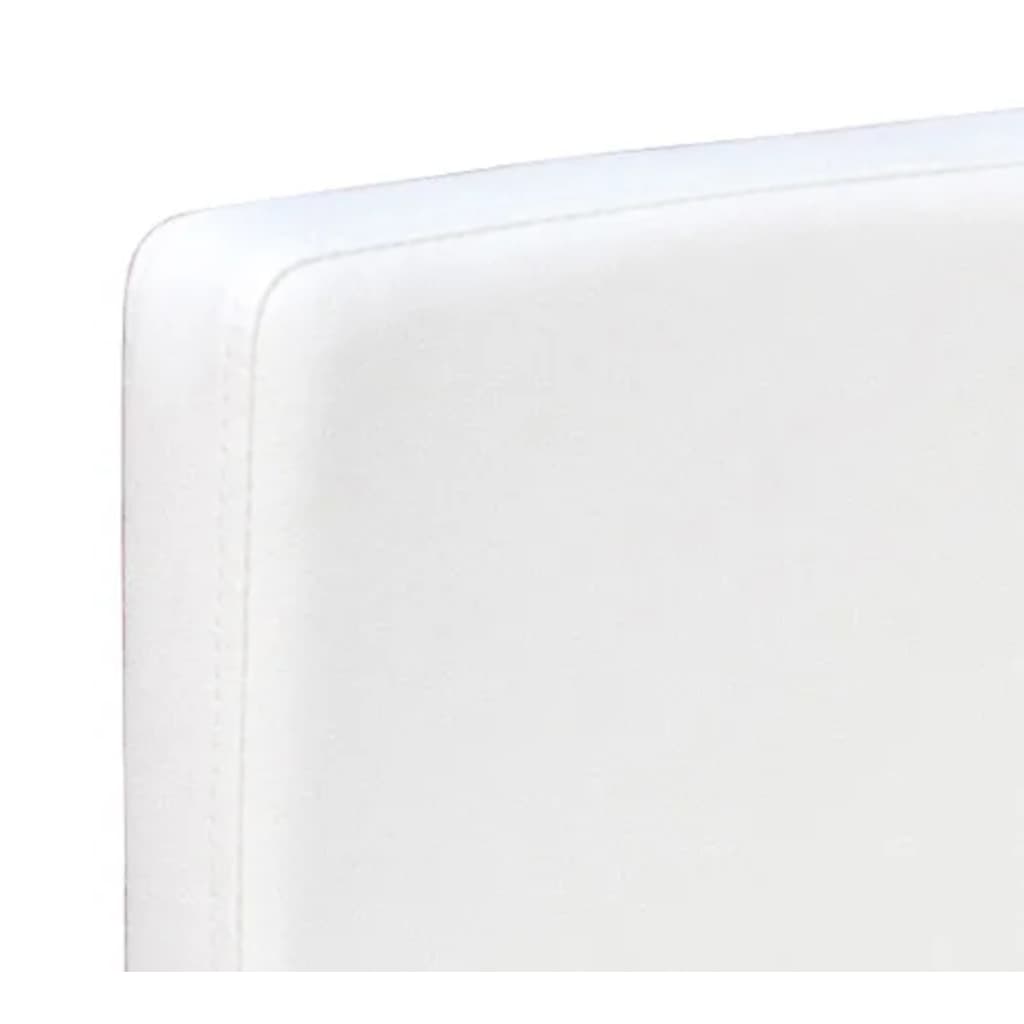 Valgomojo kėdės, 2vnt., baltos spalvos, dirbtinė oda