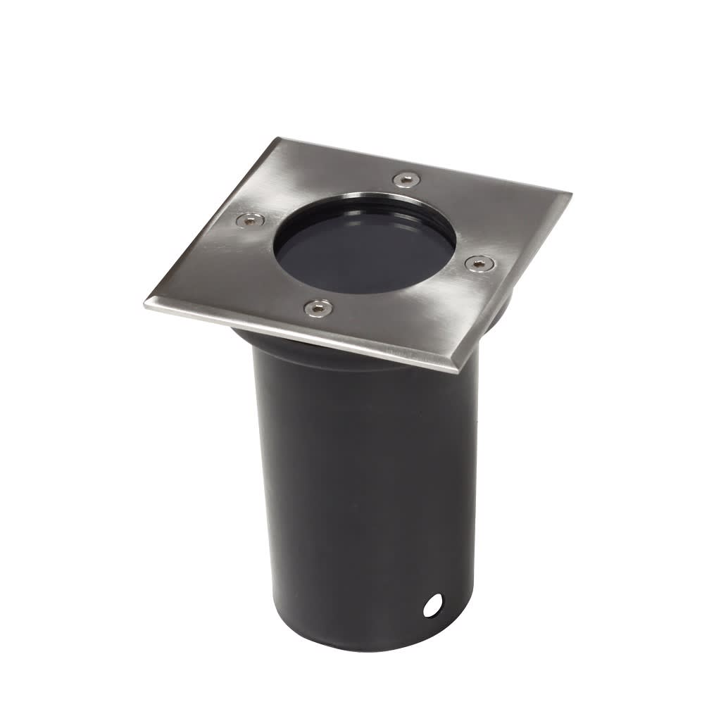 vidaXL Lauko šviestuvai, 12 vnt., kvadrat., įsmeig. į žemę