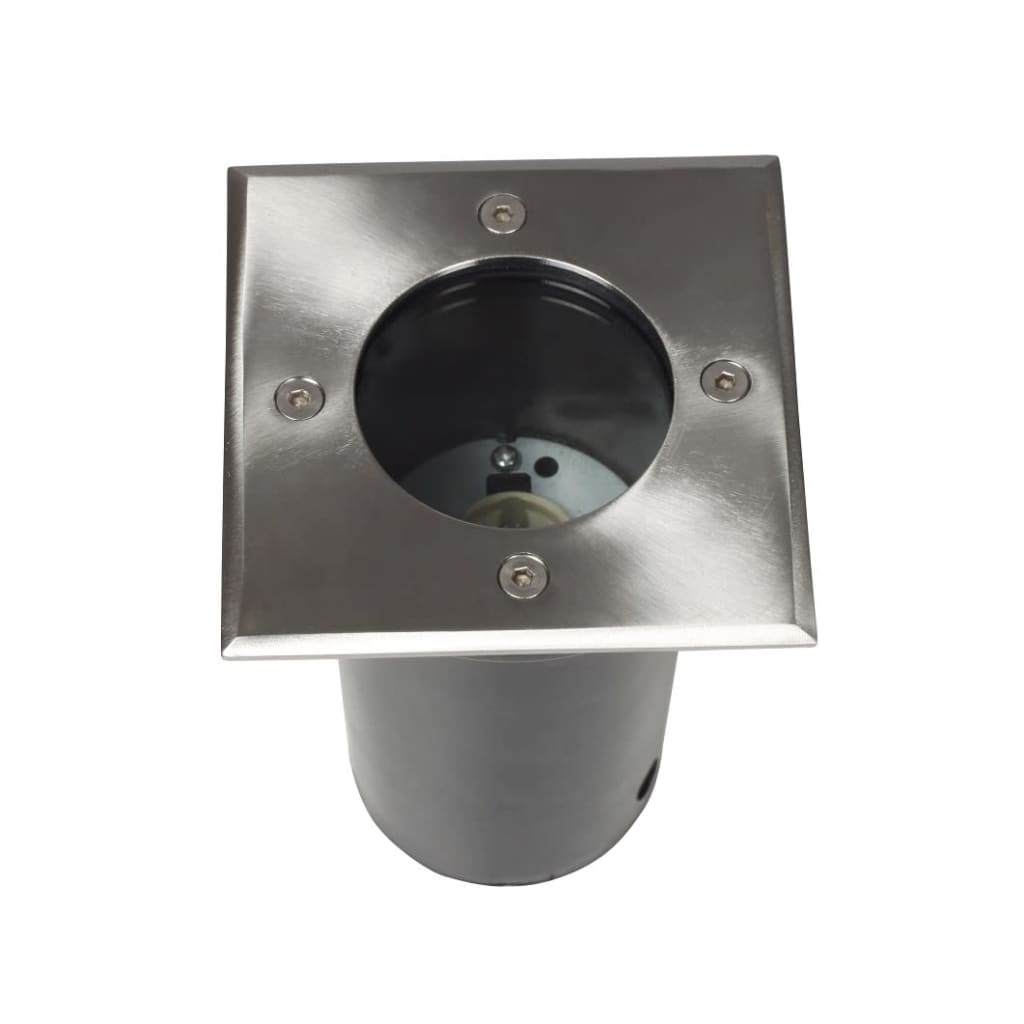 vidaXL Lauko šviestuvai, 12 vnt., kvadrat., įsmeig. į žemę