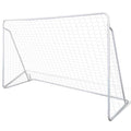 Futbolo vartų su tinklu rinkinys, 240x90x150cm, plienas