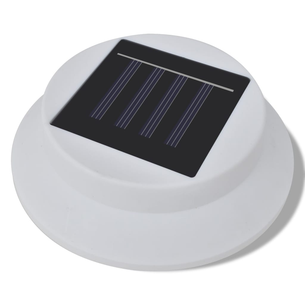 Saulės energija įkraunamų lauko šviestuvų rinkinys, 6vnt., balti