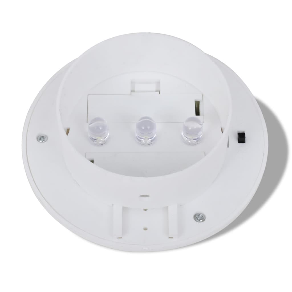 Saulės energija įkraunamų lauko šviestuvų rinkinys, 6vnt., balti