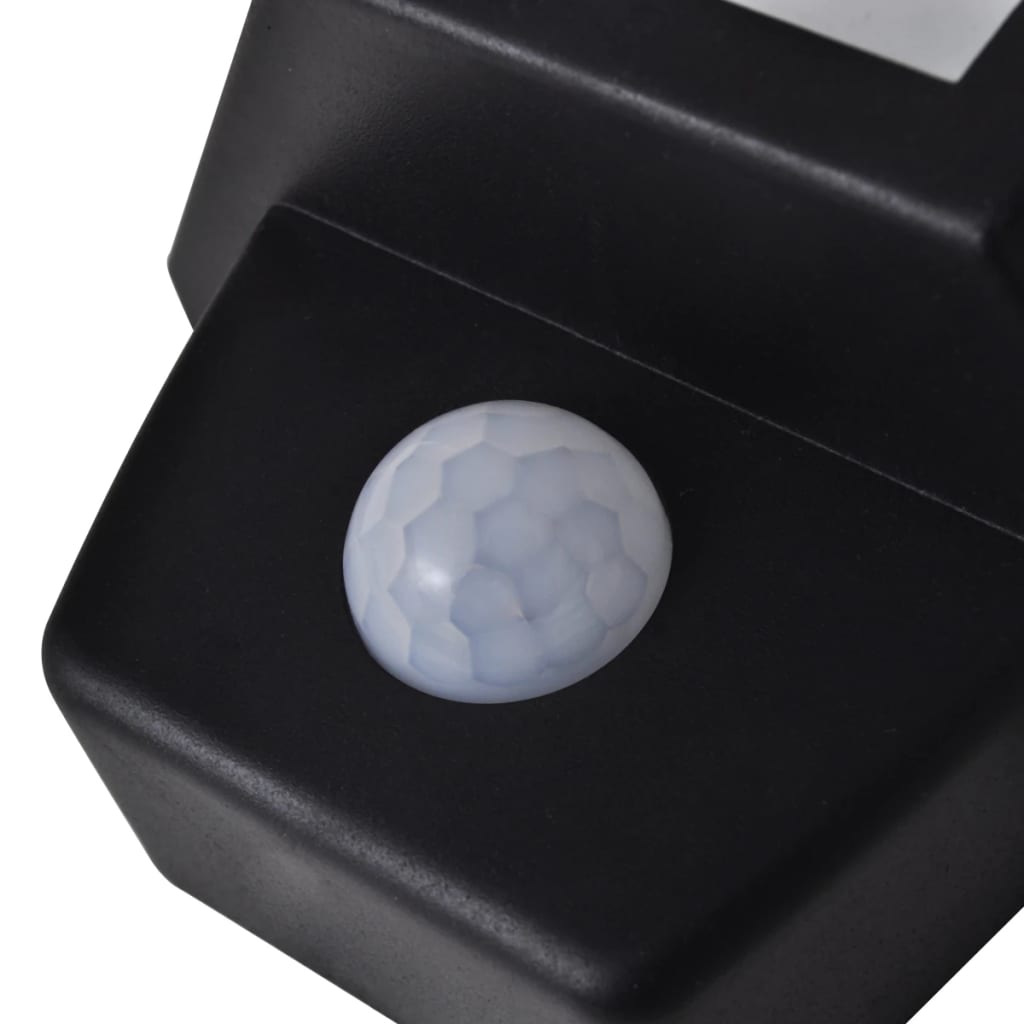 Saulės energija įkraunamas sieninis šviestuvas su judesio jutikliu 