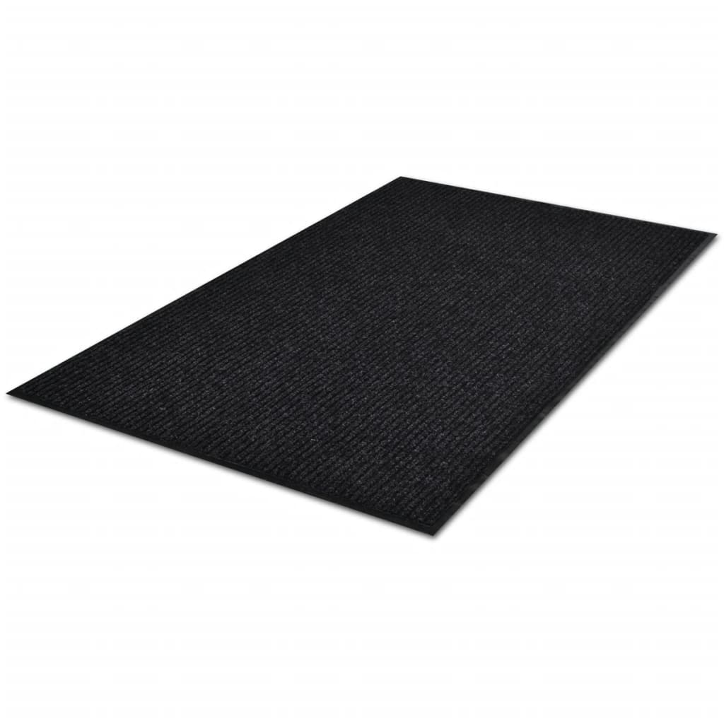 Durų kilimėlis, juodos spalvos, 90 x 150 cm, PVC
