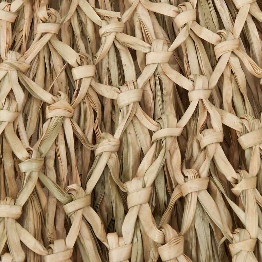 Skėtis nuo saulės, bambukas, su stogu iš bananų lapų