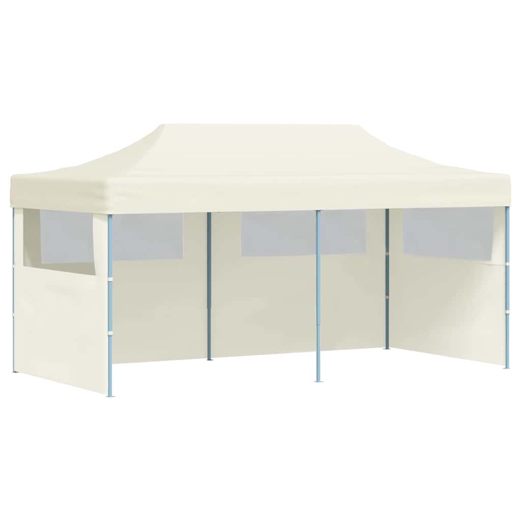 Sulankstoma proginė palapinė 3 x 6 m, kremo spalvos