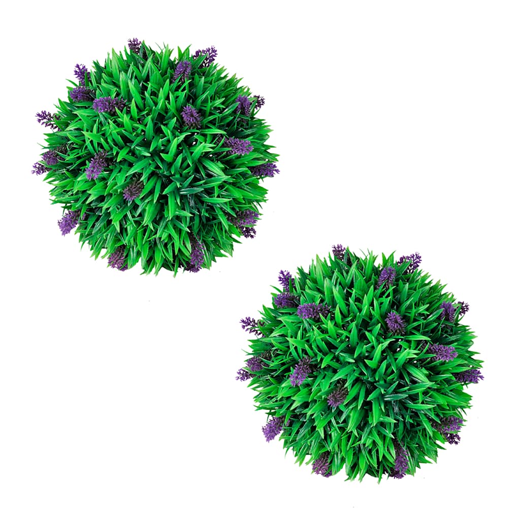 Dirbtiniai buksmedžio krūmai su levanda, vnt., 8cm