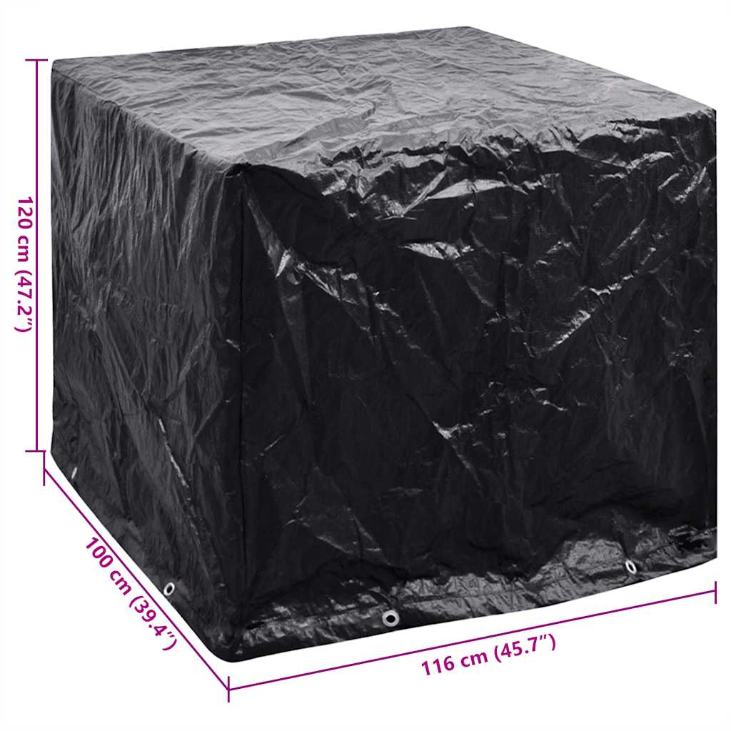 IBC konteinerio uždangalas, 116x100x120cm, 8 kilpos