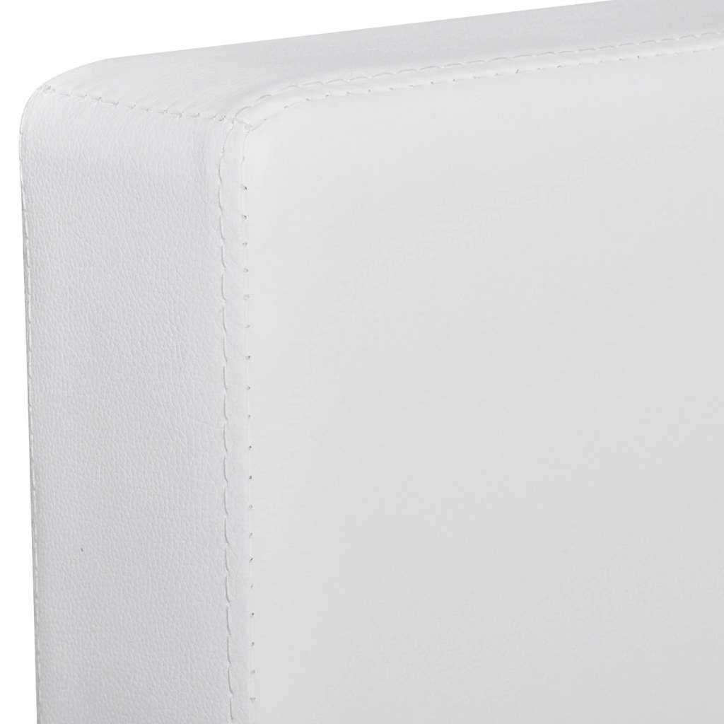 Sofa, trivietė, dirbtinė oda, balta