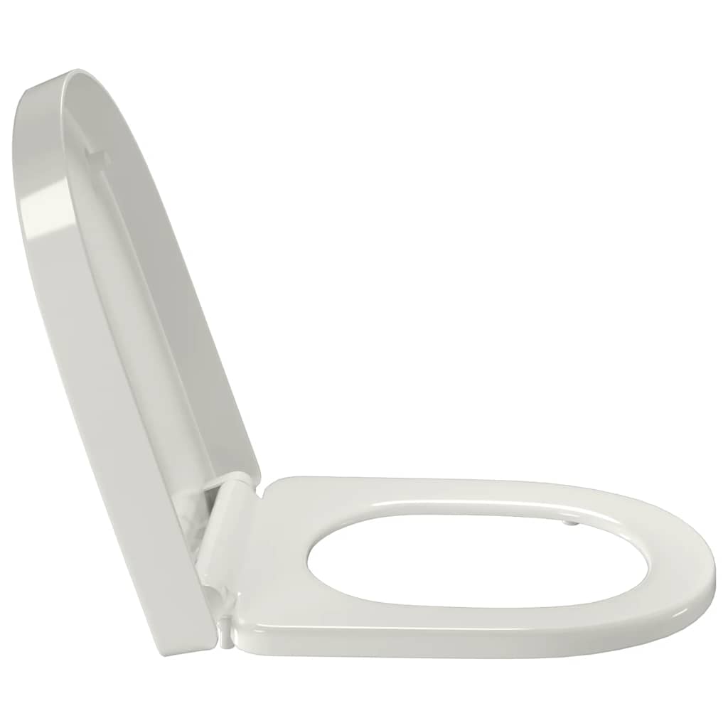 Klozeto sėdynė su Soft Close mechanizmu, kvadrato formos, balta
