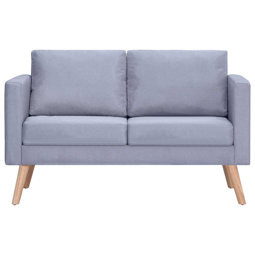 Dvivietė sofa, audinys, šviesiai pilka