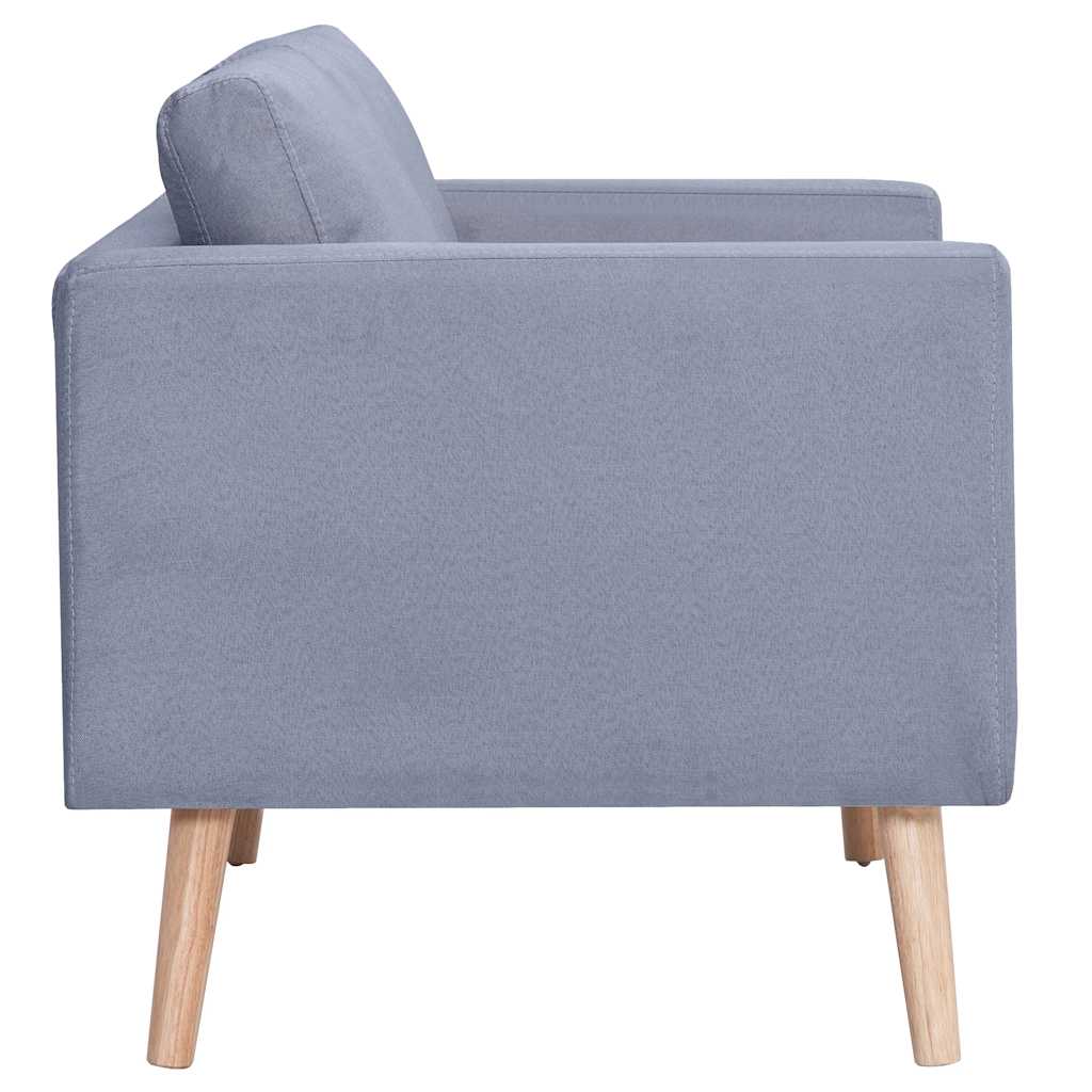 Dvivietė sofa, audinys, šviesiai pilka
