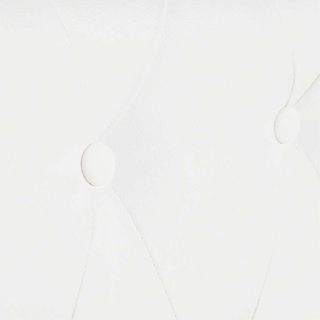 Chesterfield trivietė sofa, dirbtinė oda, balta