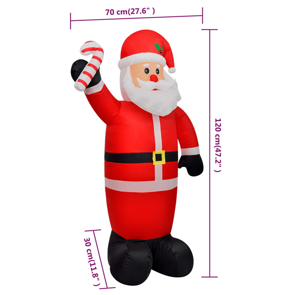 Pripučiamas Kalėdų Senelis, 120cm